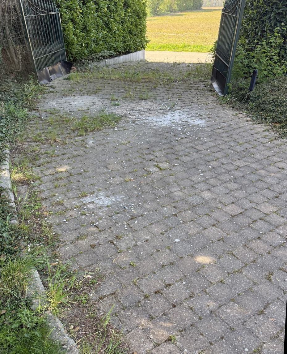 Gate entrance before cleaning